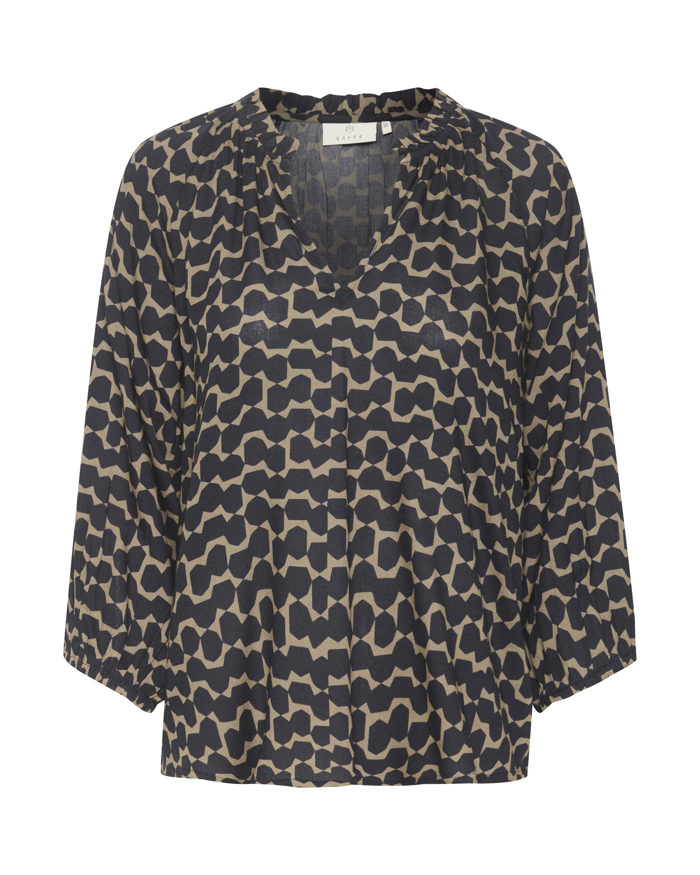 Kaffe Bluse i blå: forside