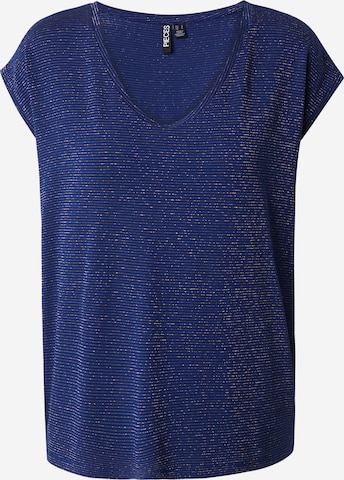 PIECES Μπλουζάκι 'Billo' σε μπλε: μπροστά