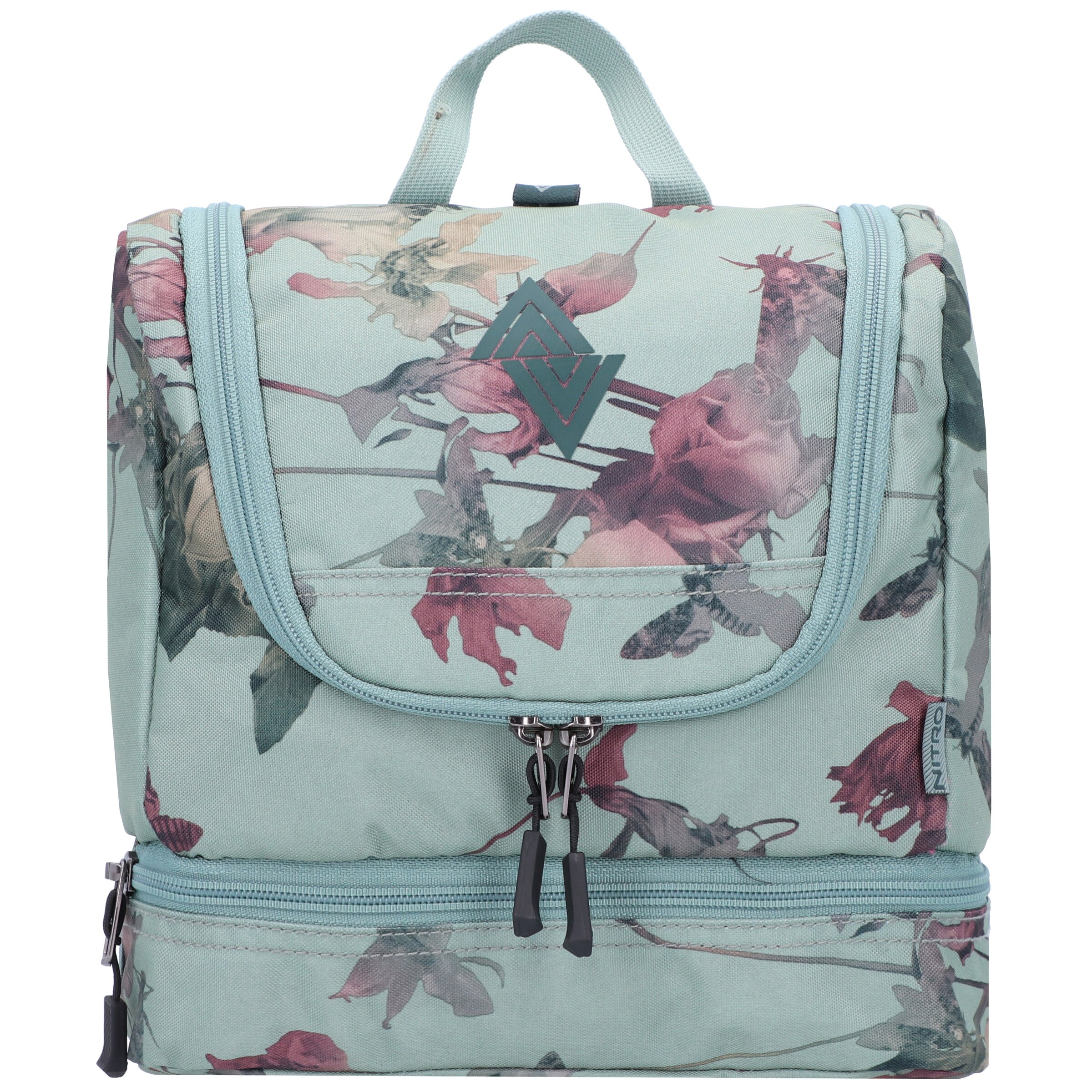 NitroBags Make up tas in Groen: voorkant