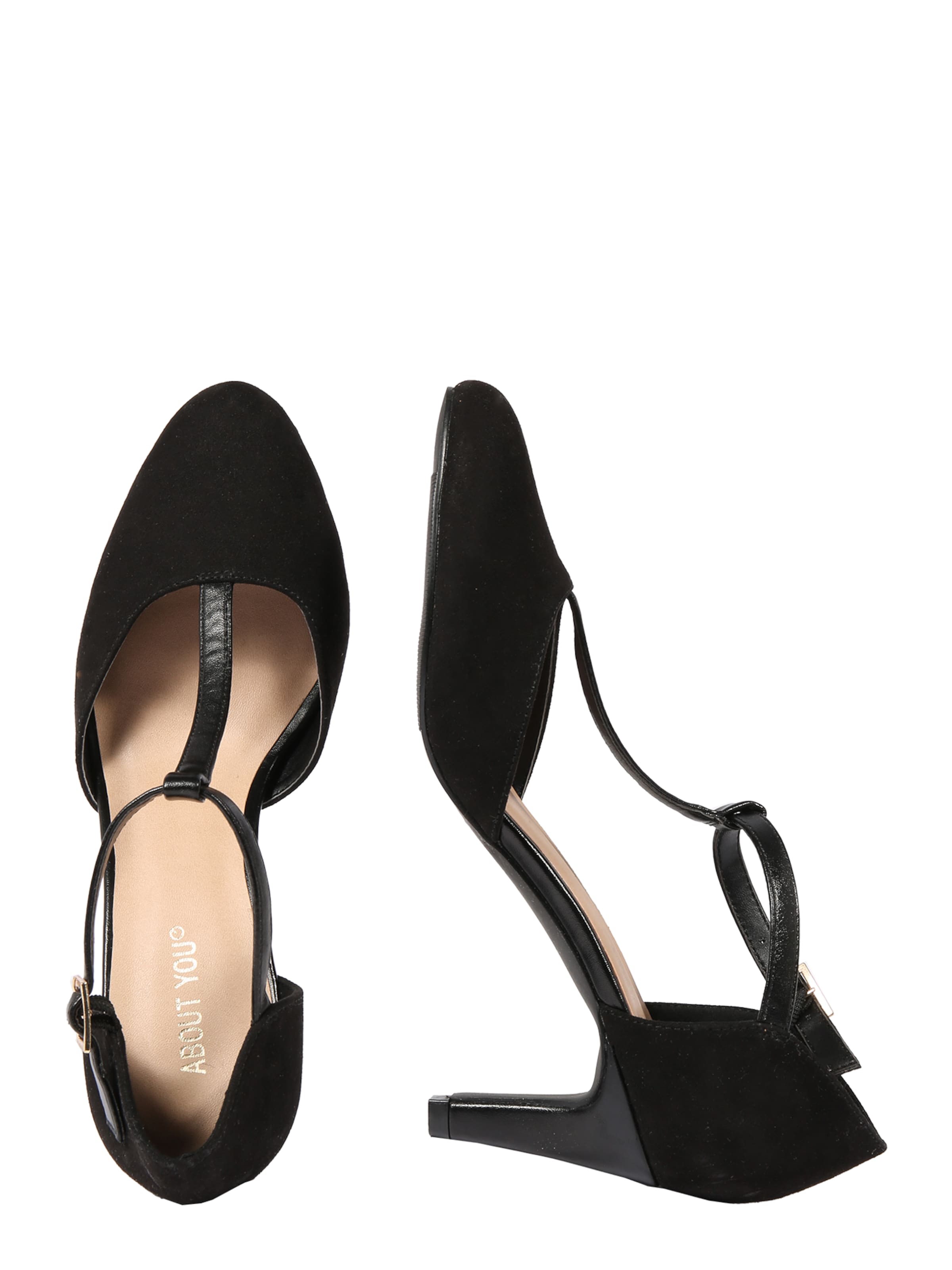 melns ABOUT YOU Augstpapēžu kurpes 'Jasmine'