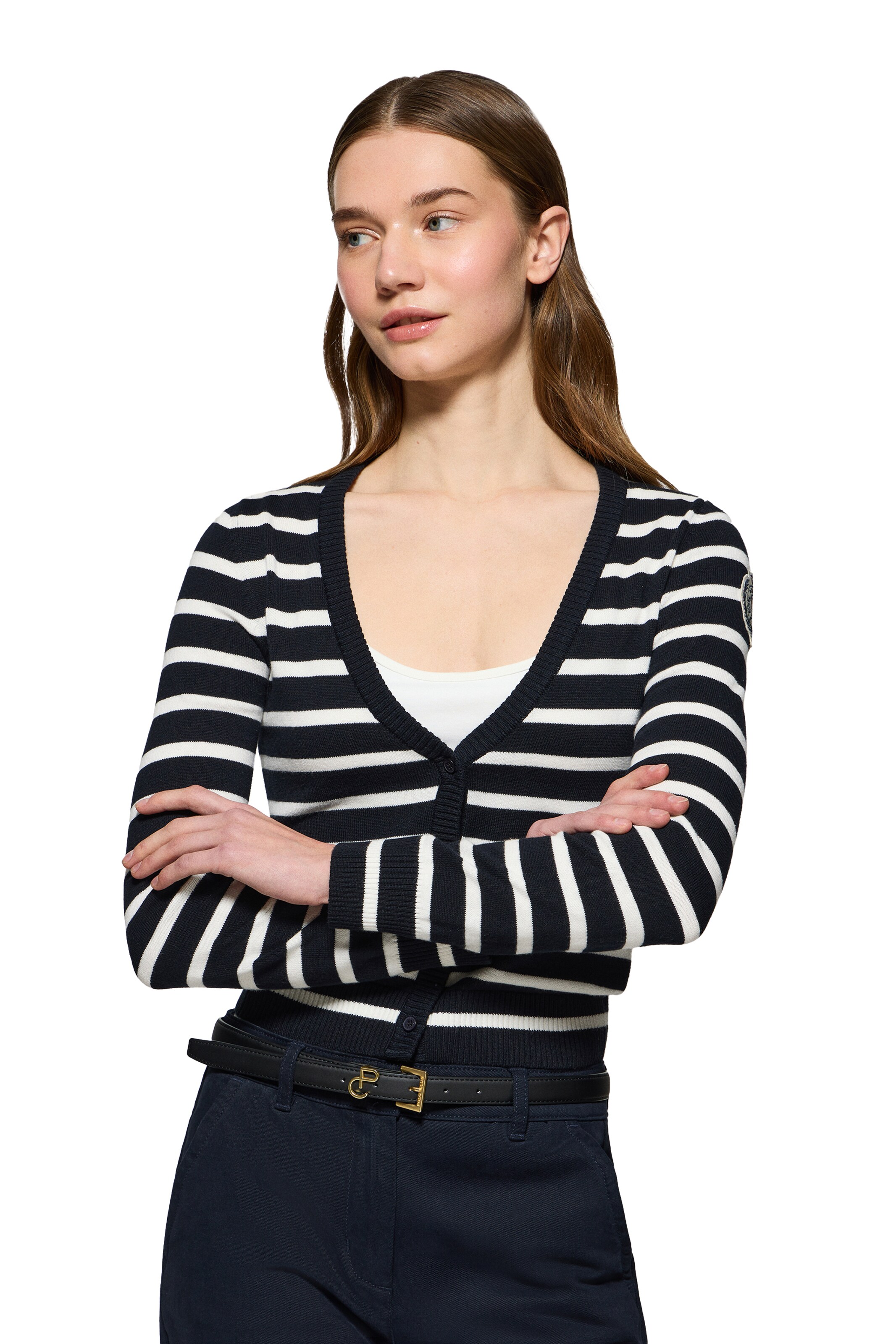 Polo Club Strickjacke in Blau: Vorderseite