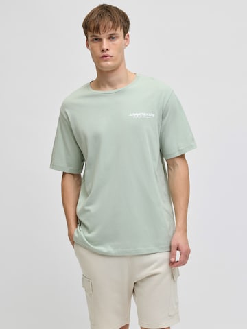 JJ Rebel Shirt 'JREBZACK' in Groen: voorkant