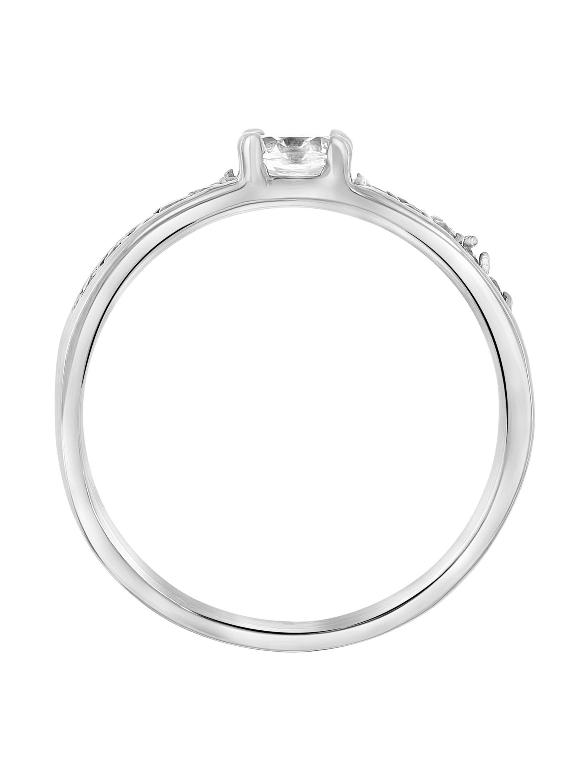 Lucardi Ring 'Einfach' in Silber