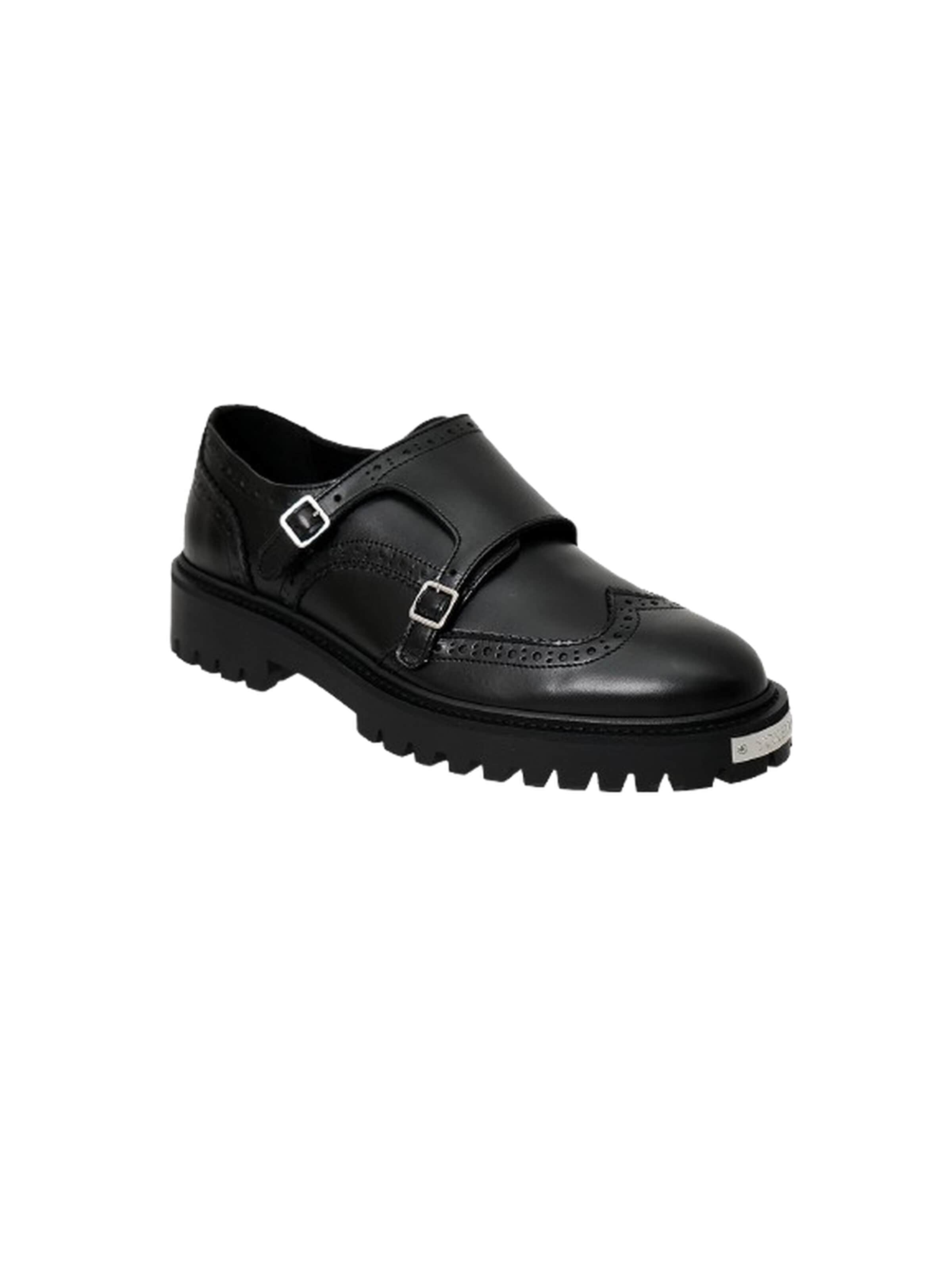 Yoxeone - Mocasines 'MONK REBEL' en negro: frente