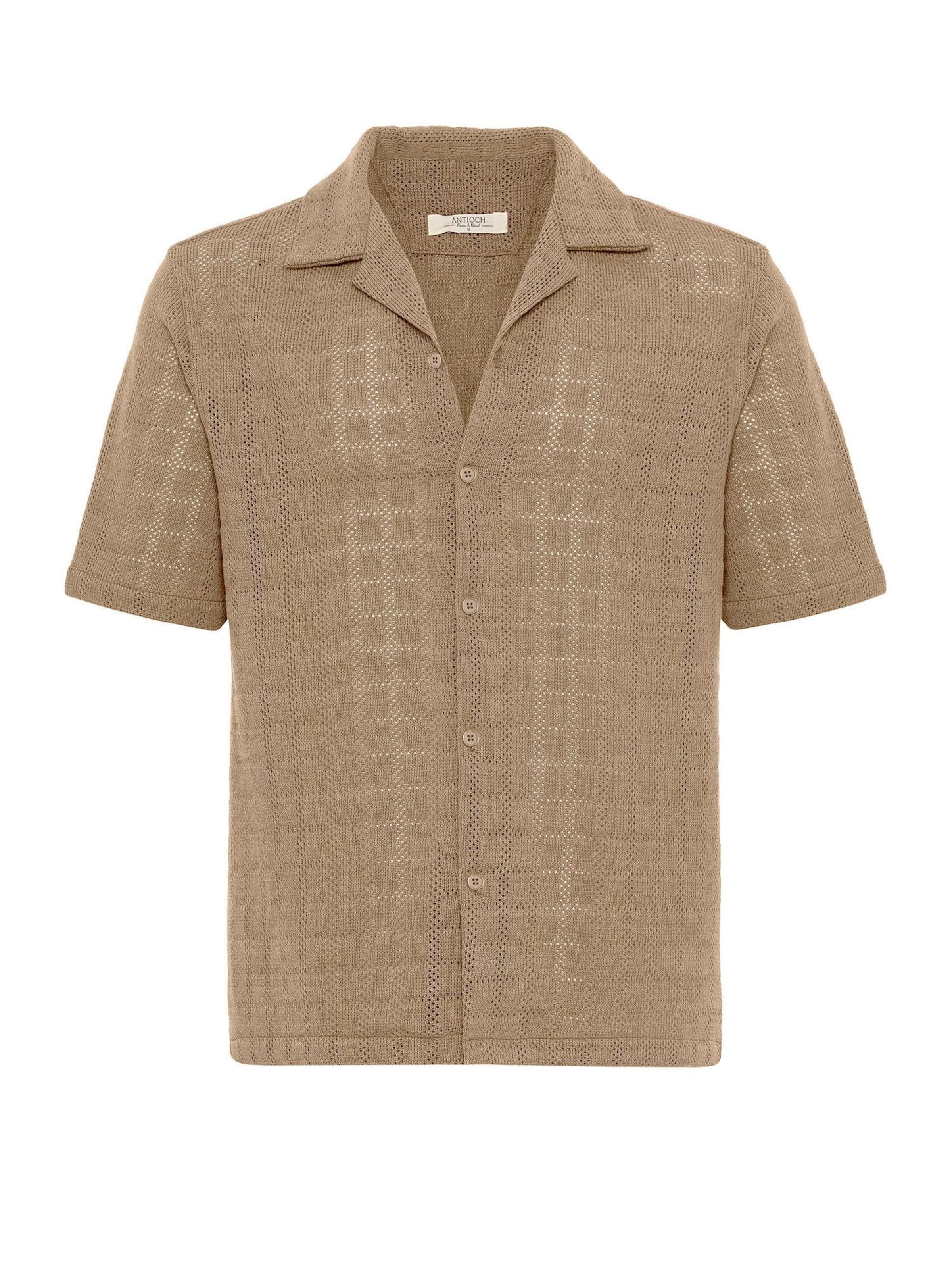 Antioch Regular fit Πουκάμισο σε καφέ: μπροστά