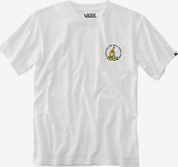 VANS Shirt 'MN HAPPY TRAILS S/S' in Wit: voorkant