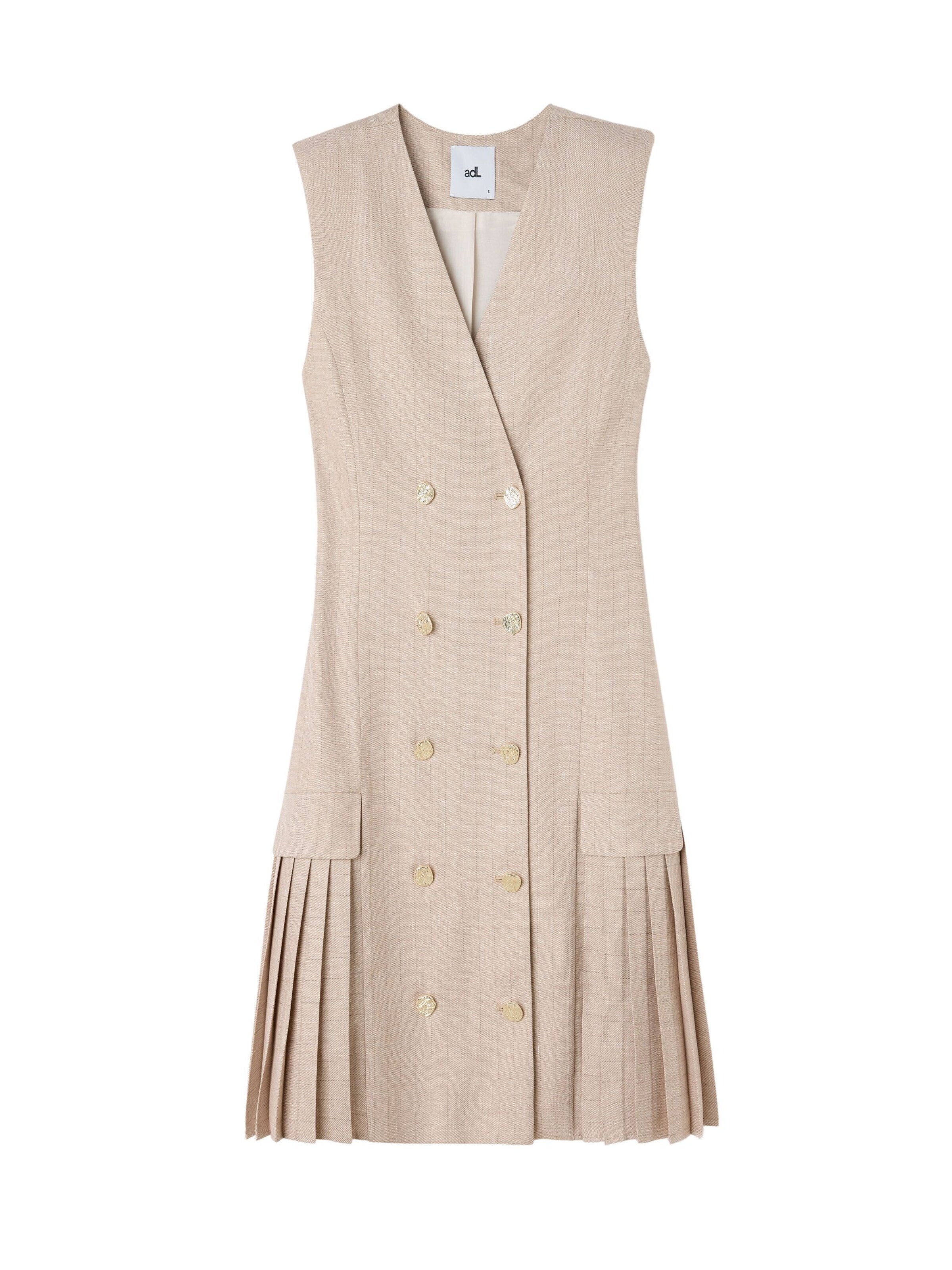adl Blousejurk in Beige: voorkant