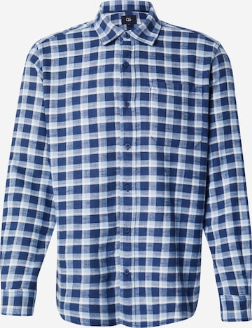Chemise QS en bleu : devant
