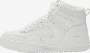 Pull&Bear Sneaker high i hvid