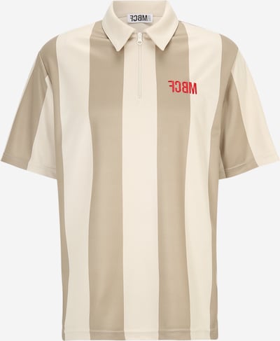 FCBM T-Shirt 'Amir' en beige / kaki / rouge, Vue avec produit