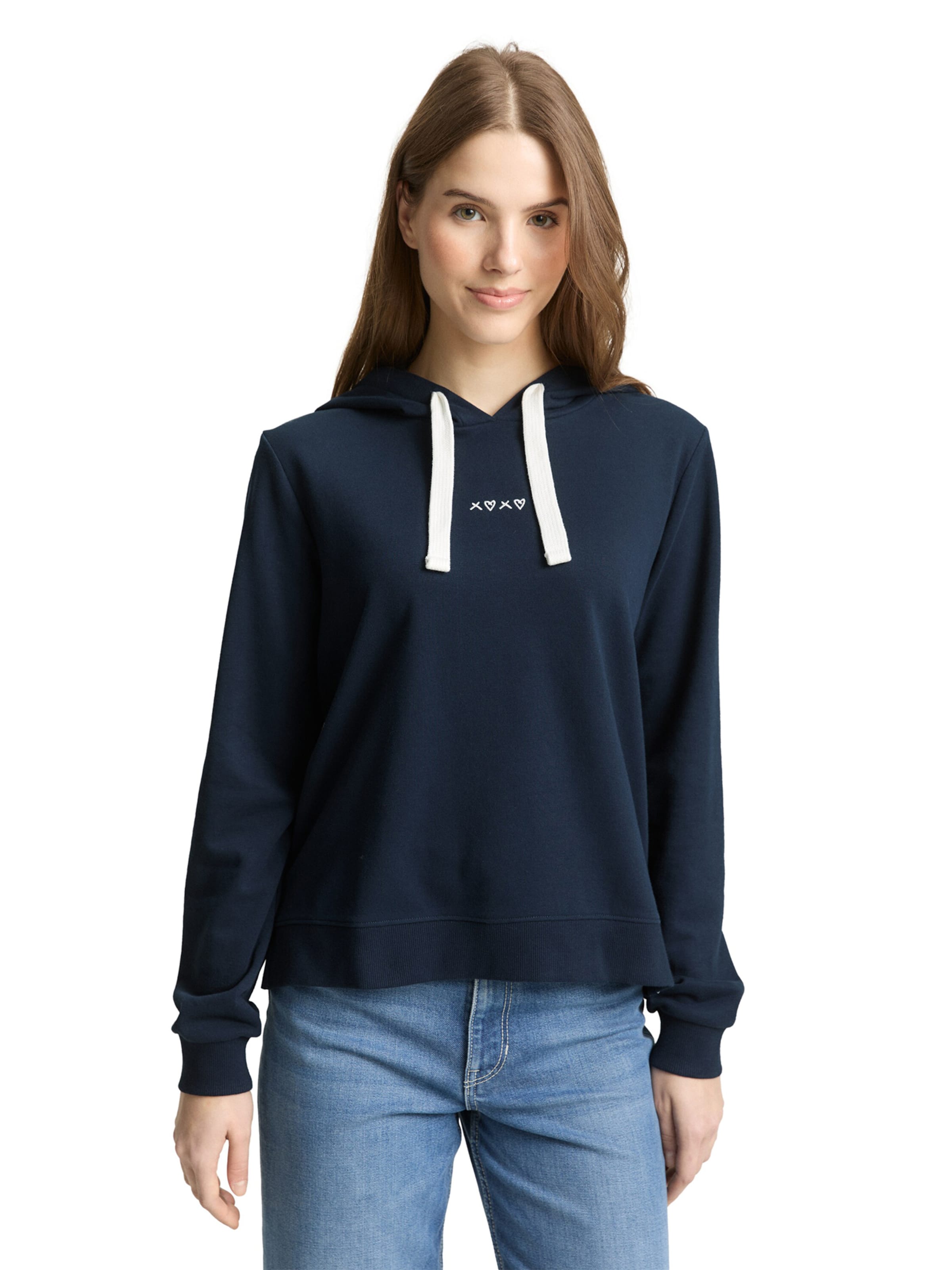 TOM TAILOR DENIM Sweatshirt in Blue: front