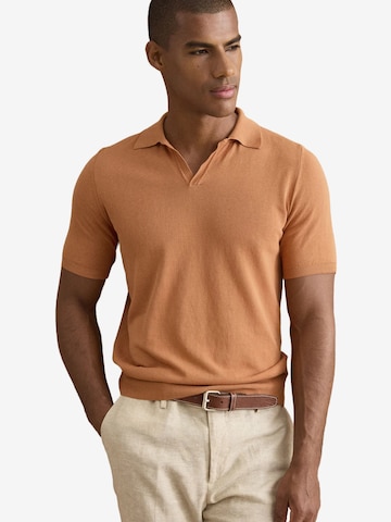 T-Shirt Il Lanificio en orange : devant