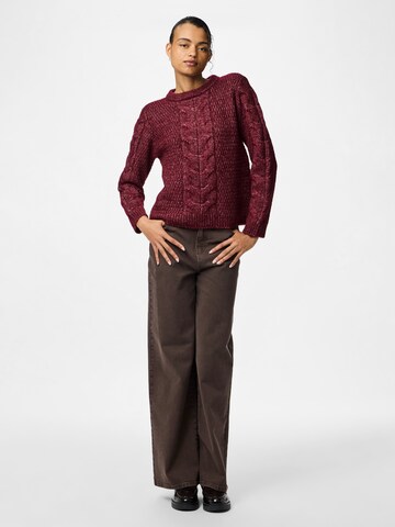 PIECES Sweater 'PCNina' in Red