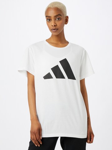 T-shirt fonctionnel ADIDAS PERFORMANCE en blanc : devant