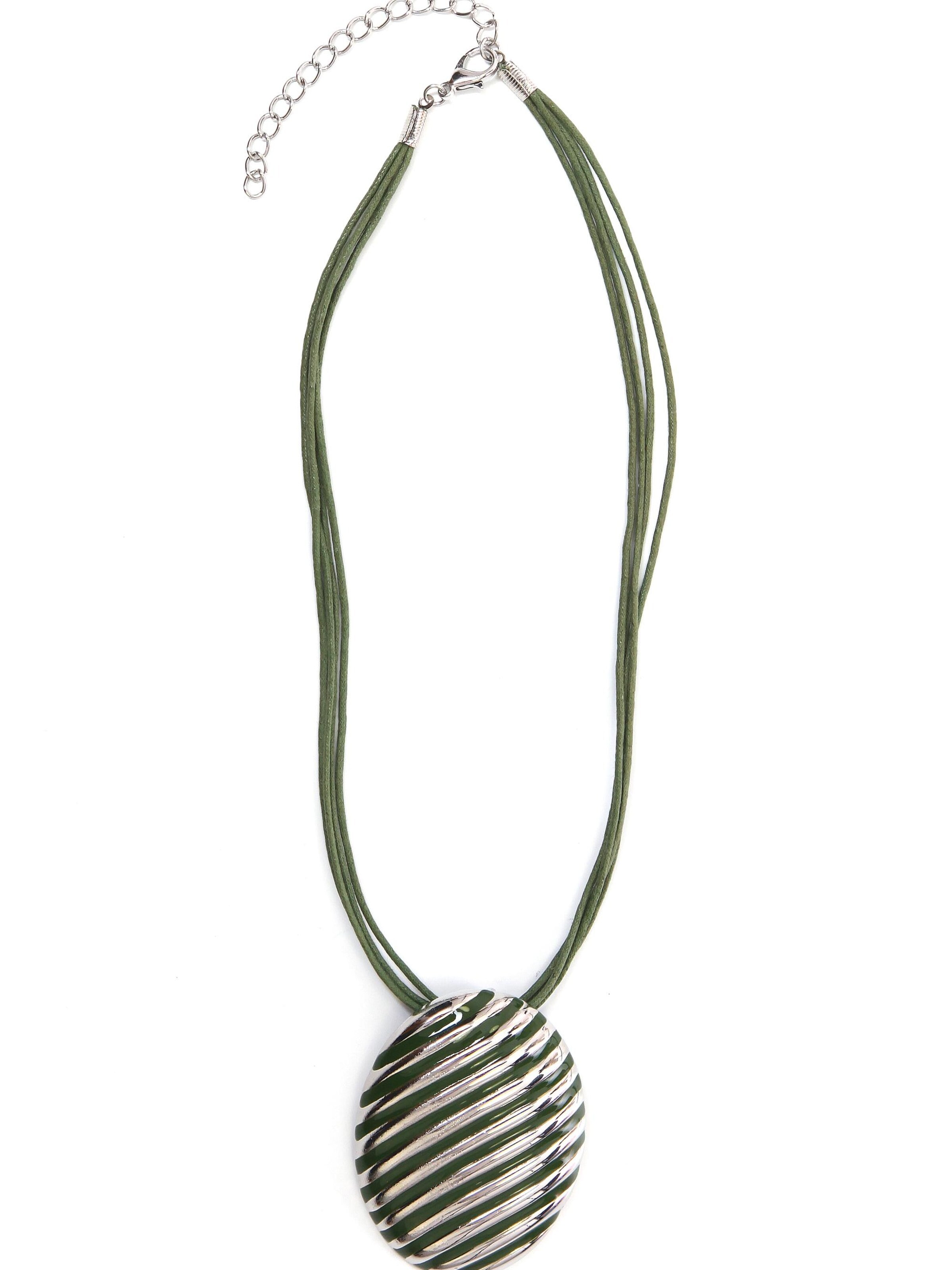 COLLEZIONE ALESSANDRO Kette 'Beverly'‌‌‌‌‌‌‌‌‌ in Grün: Vorderseite
