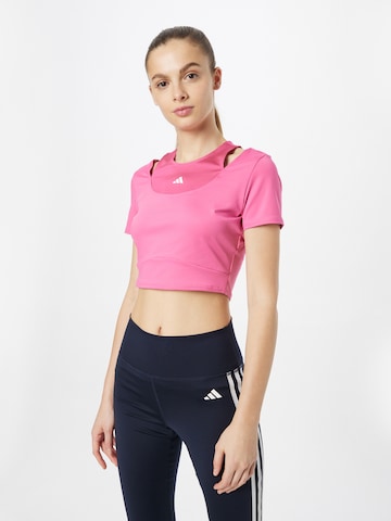 ADIDAS PERFORMANCETehnička sportska majica 'Hiit Aeroready' - roza boja: prednji dio