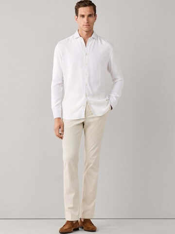 Coupe slim Chemise Hackett London en blanc
