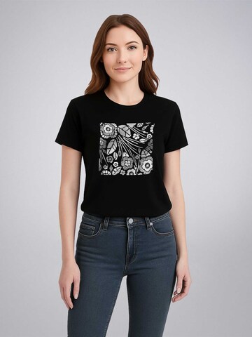 LEAFLETIC Shirt 'Leafletic Women’s Short Sleeve T-Shirt'‌‌‌‌ in Schwarz