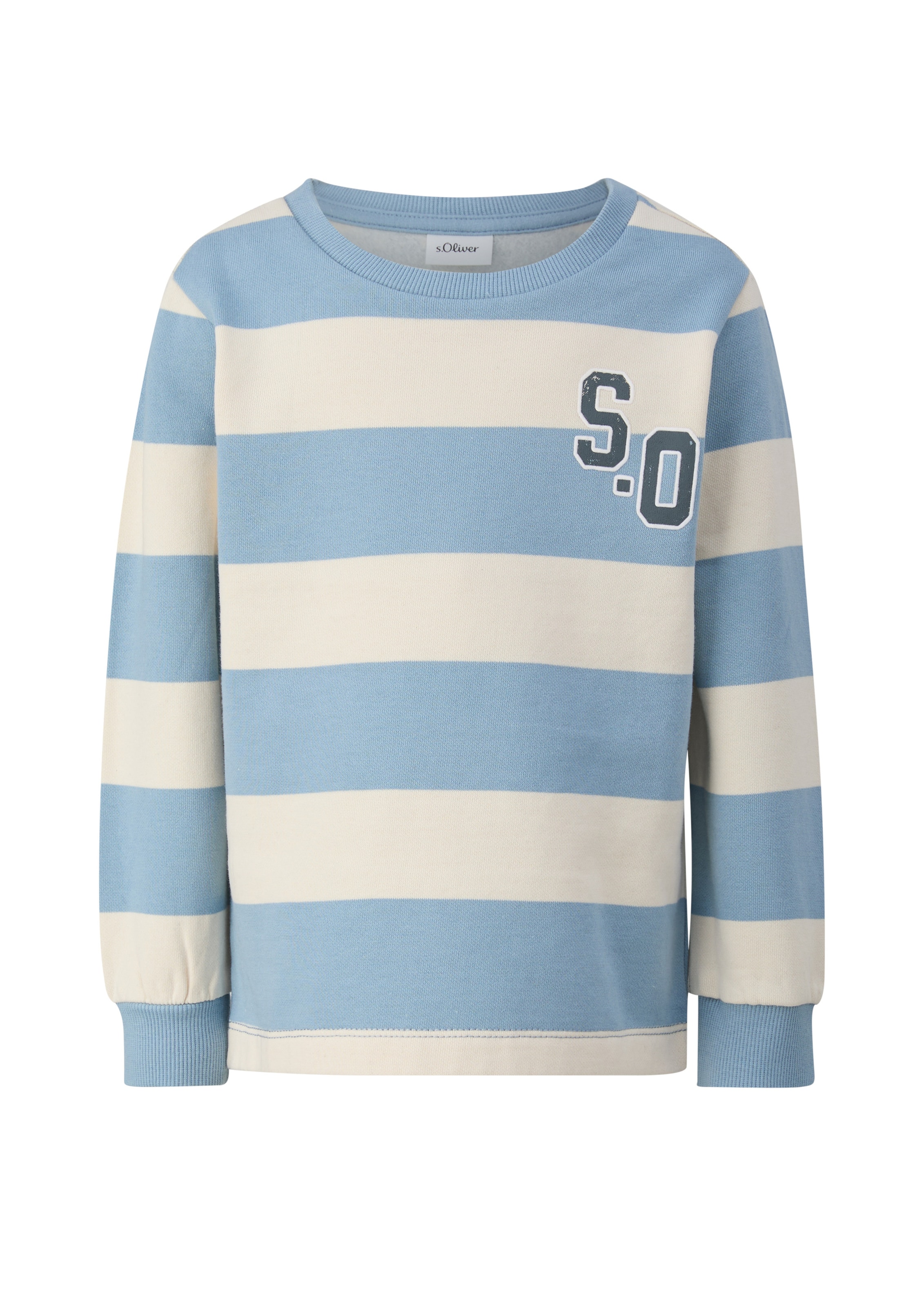 s.Oliver Sweatshirt in Blauw: voorkant
