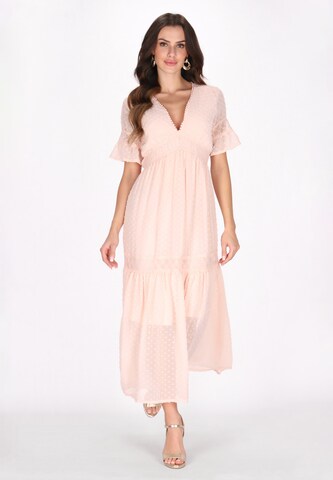 faina Kleid in Pink: Vorderseite