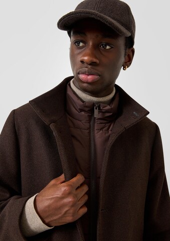 Manteau mi-saison QS en marron : devant