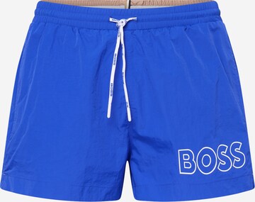 BOSS Zwemshorts 'Mooneye' in Blauw: voorkant