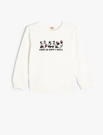Koton Sweatshirt in Weiß: Vorderseite
