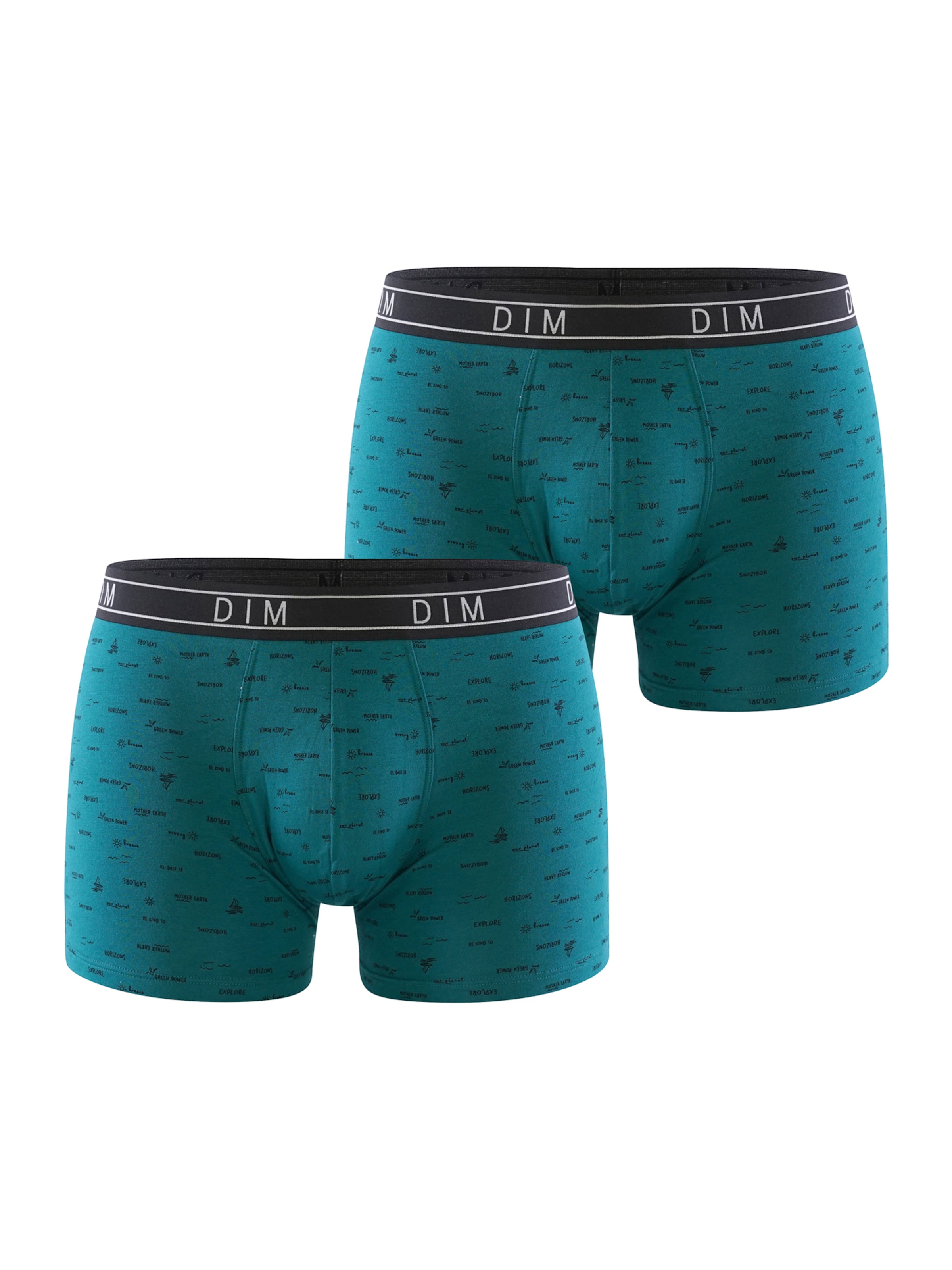 DIM Boxershorts 'Fancy' in Groen: voorkant