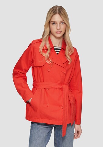 QS Between-seasons coat in Red: front
