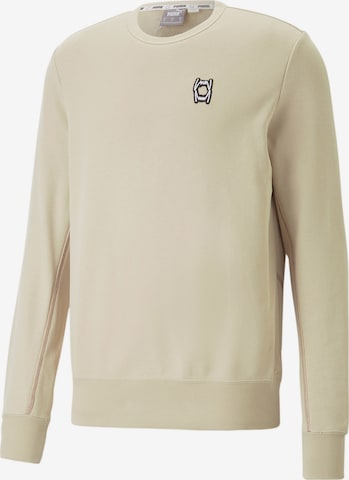 PUMA Urheilullinen collegepaita 'Pivot' värissä beige: etupuoli