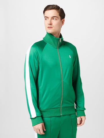 BJÖRN BORG Αθλητική ζακέτα φούτερ σε πράσινο: μπροστά