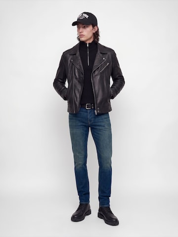 JACK & JONES Slimfit Kavbojke 'JJIGLENN JJICON' | modra barva