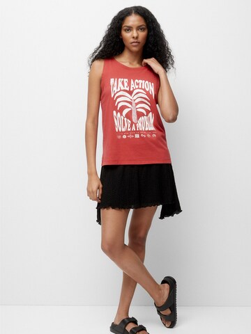 Pull&Bear Top in Rood: voorkant