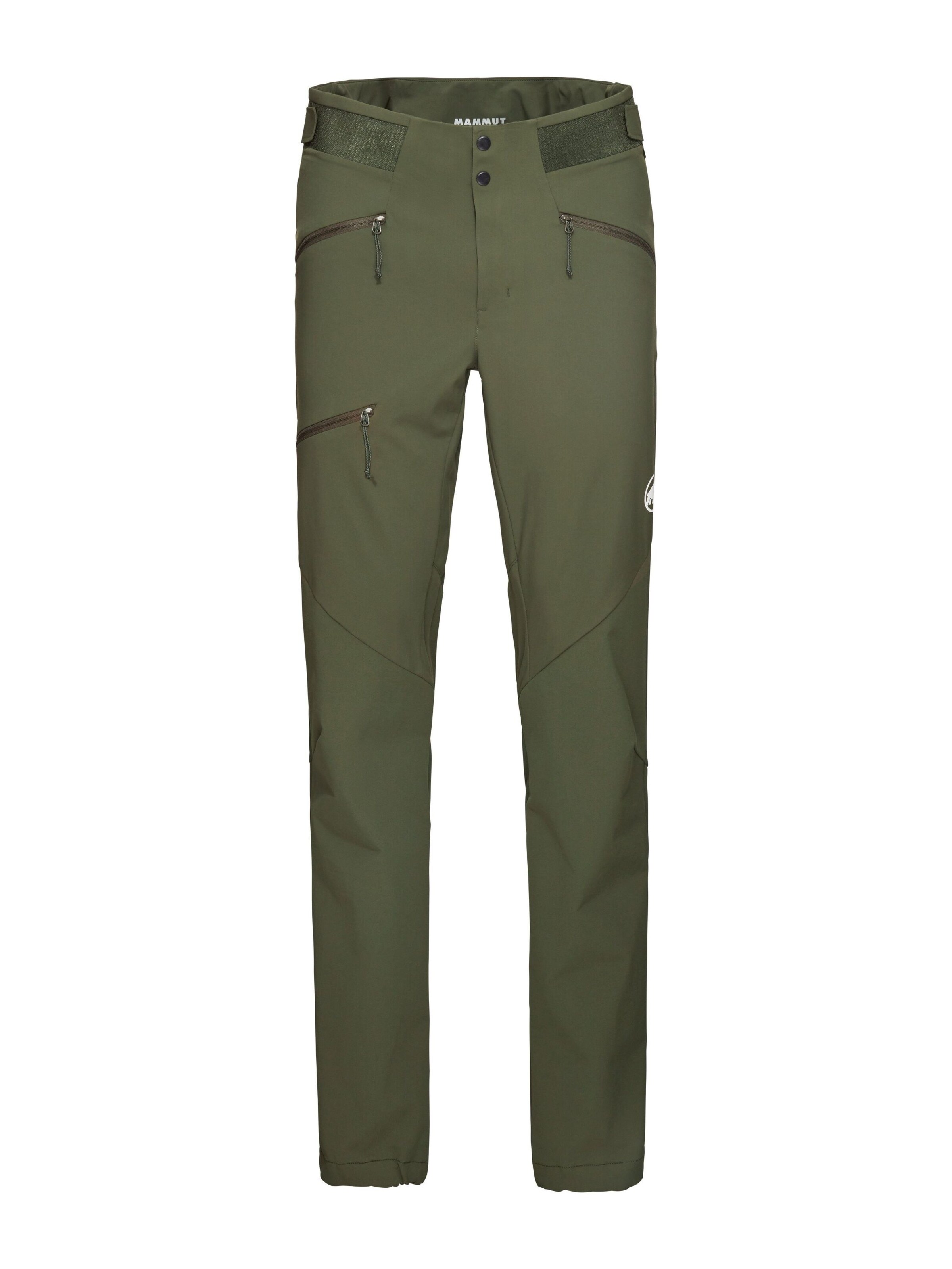 MAMMUT Outdoor Pants in Green: front