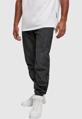SOUTHPOLE Tapered Jeans in Zwart: voorkant