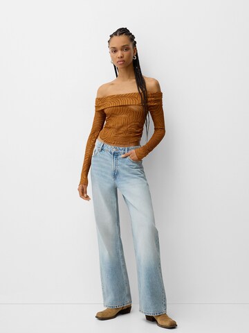 T-shirt Bershka en marron