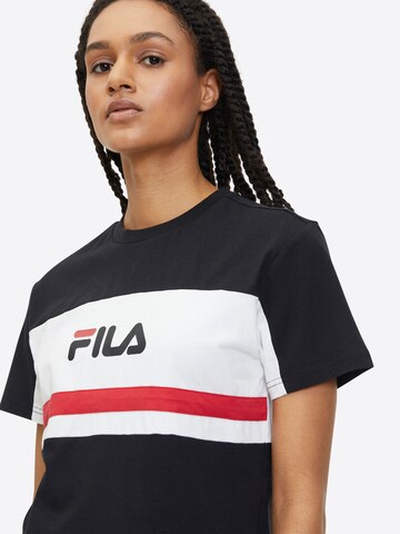 Tricou ' LISHUI' de la FILA pe negru