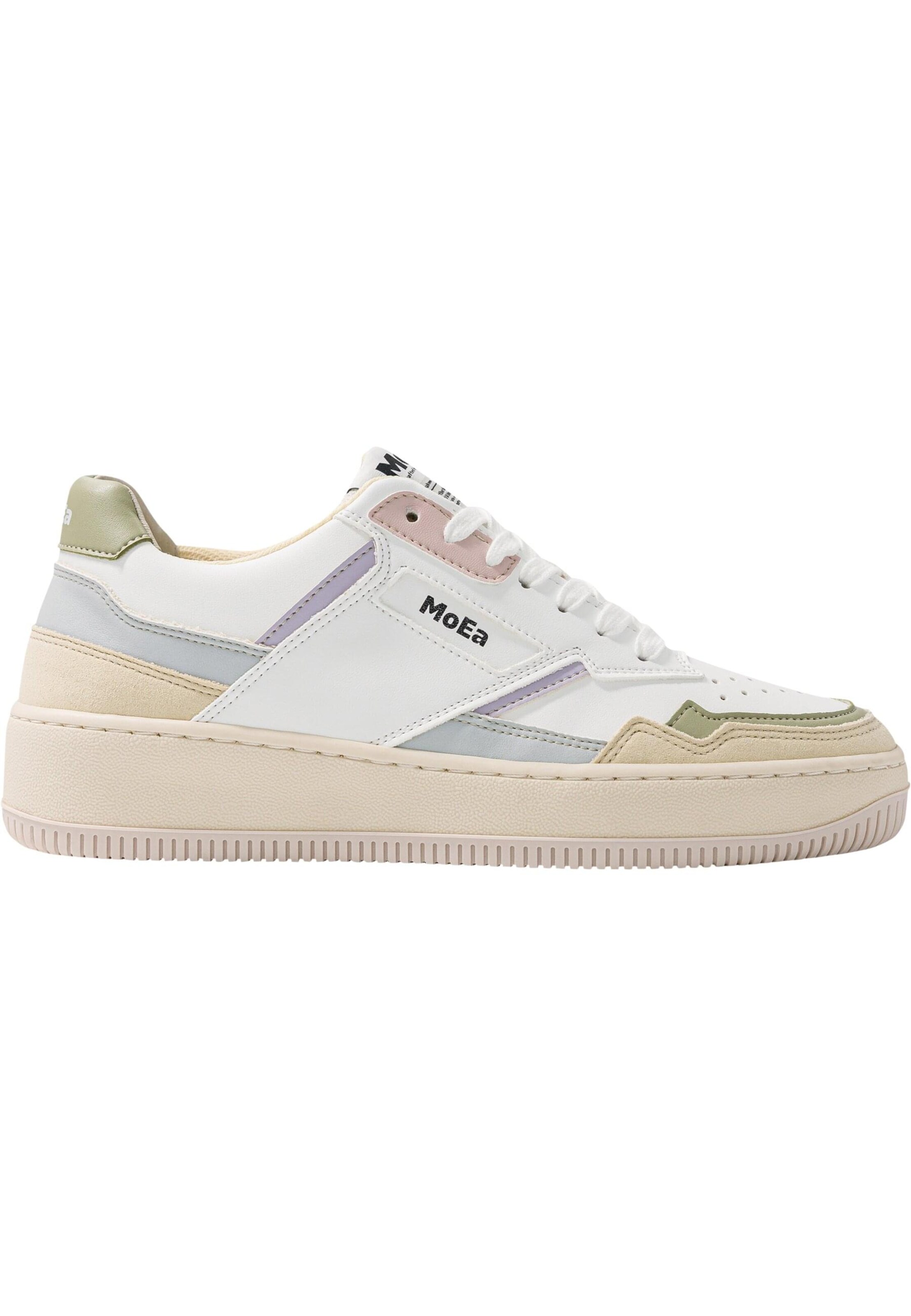 MoEa Sneakers laag 'Gen1 - All In Pastel' in Wit: voorkant
