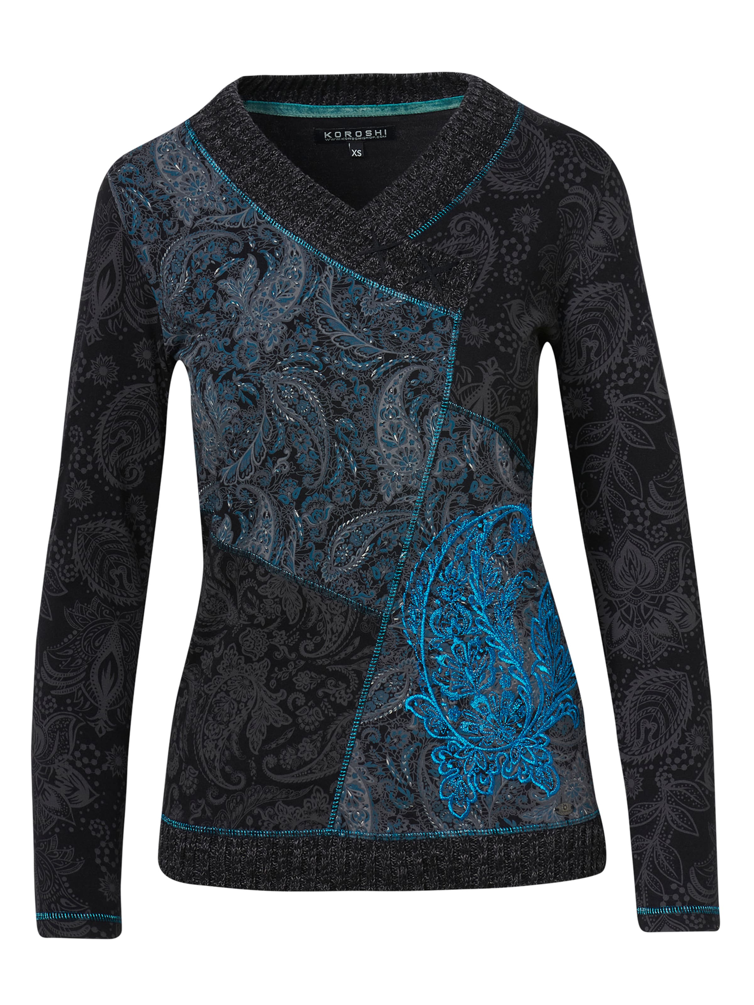 Maglietta di KOROSHI in nero: frontale