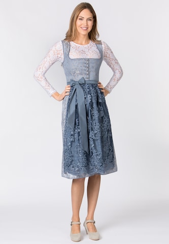 STOCKERPOINT Dirndl 'Sidonia' in Blauw: voorkant