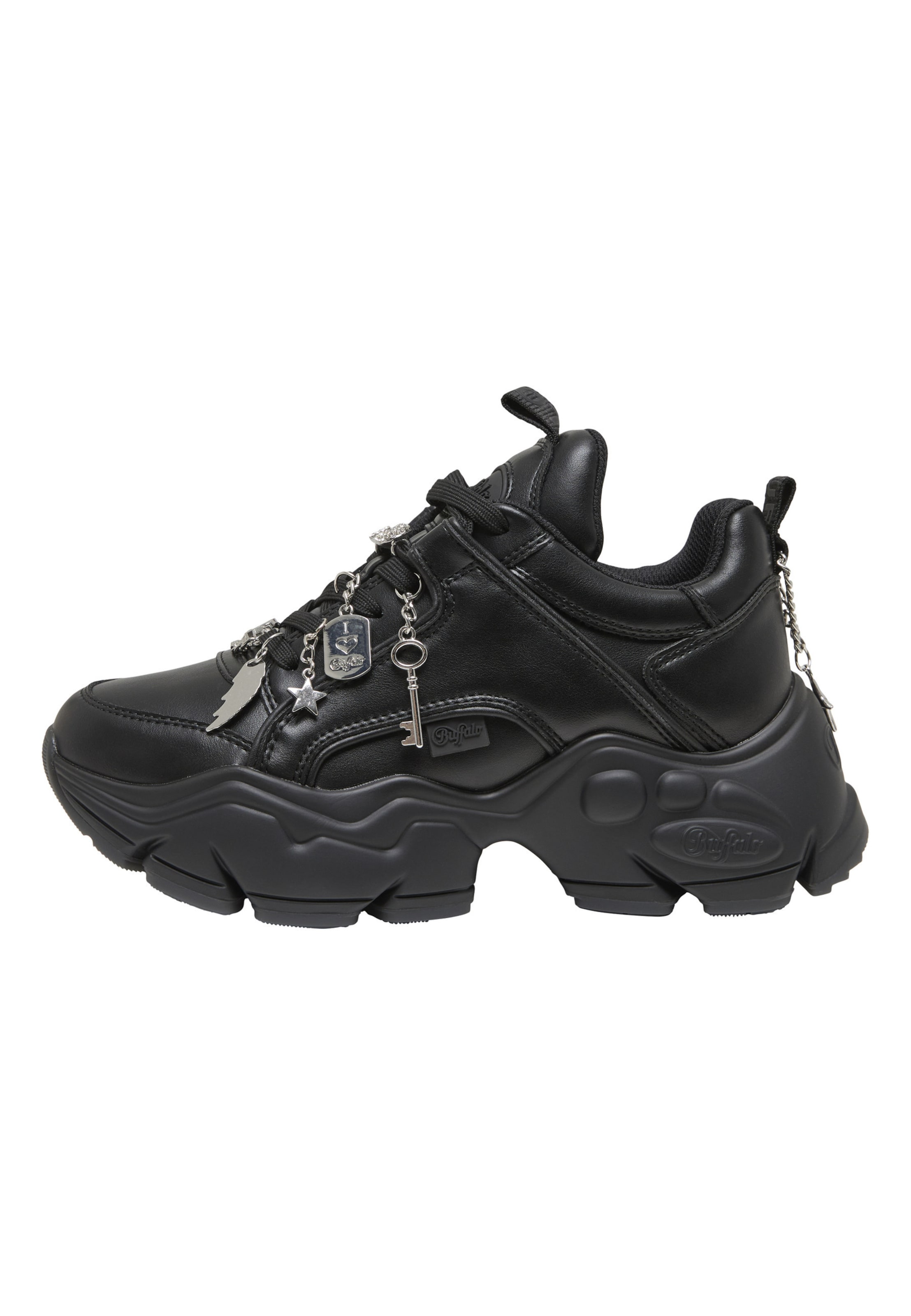 BUFFALO Platform trainers 'Binary Punk 2.0' in Black: front