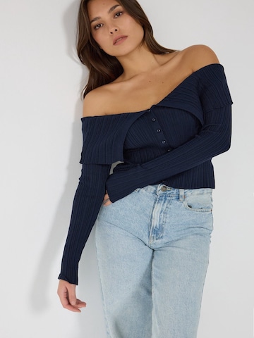Cardigan No Matter What en bleu