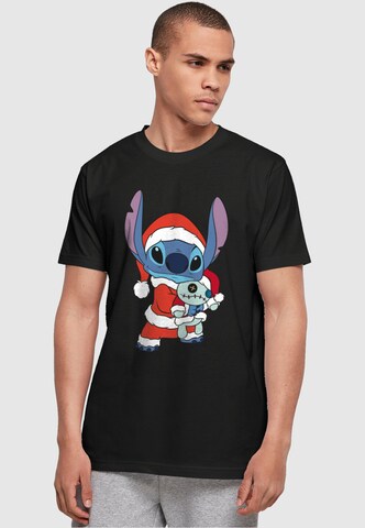 ABSOLUTE CULT Shirt 'Lilo And Stitch' in Zwart: voorkant