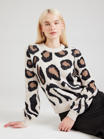 JDY Pullover 'JDYLORRAINE' in Grau: Vorderseite