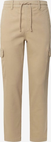 Pepe Jeans Slimfit Cargobroek in Beige: voorkant