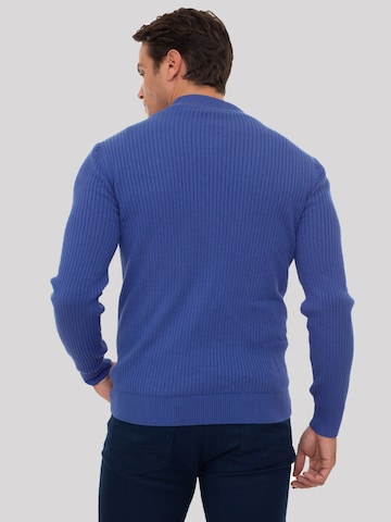 Sir Raymond Tailor Knit Cardigan 'Milan' in Blue