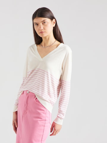 VILA - Pullover 'ABELLA' em branco: frente