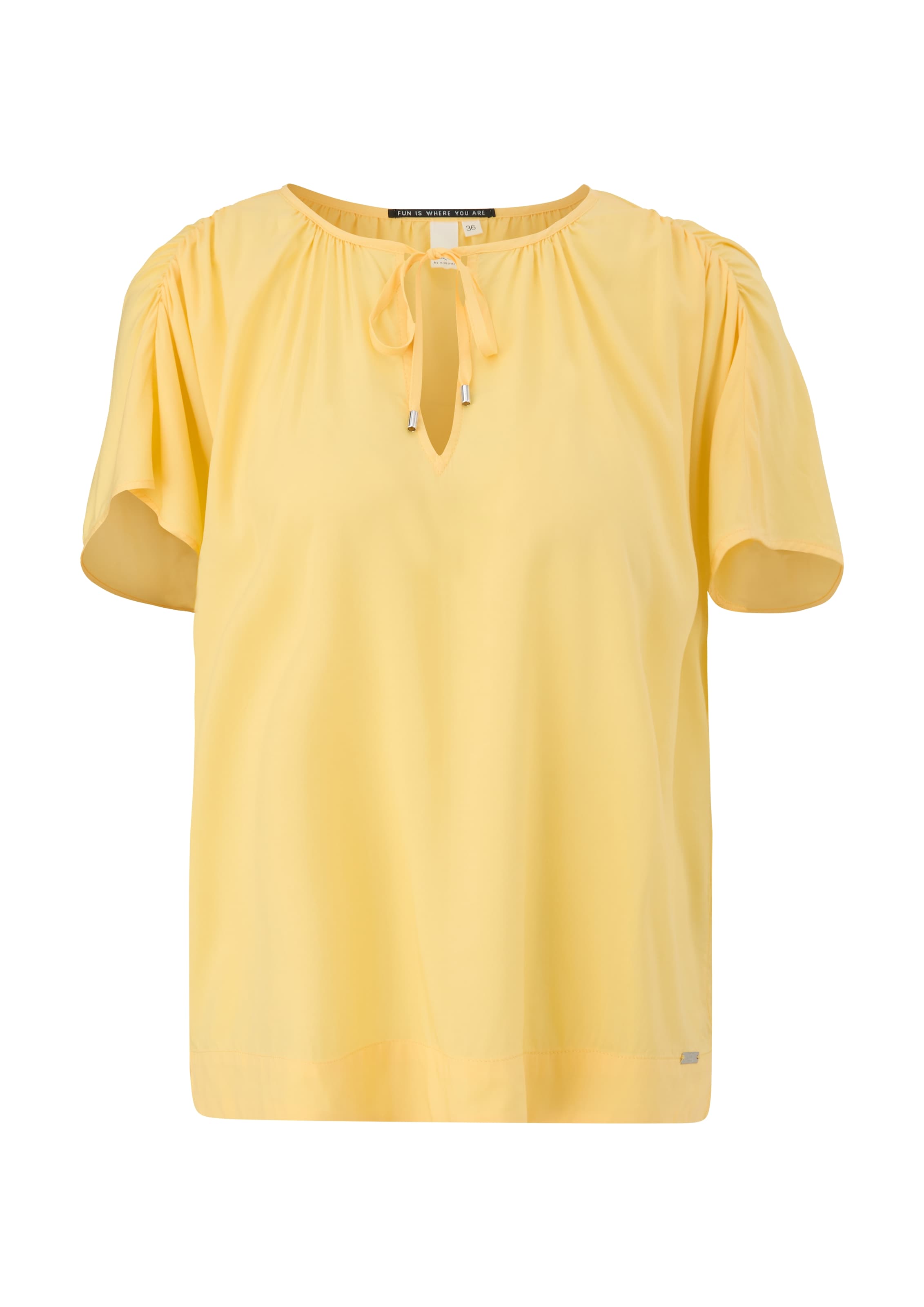 QS Bluse in Gelb: Vorderseite