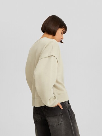 Bershka Sweatshirt in Beige