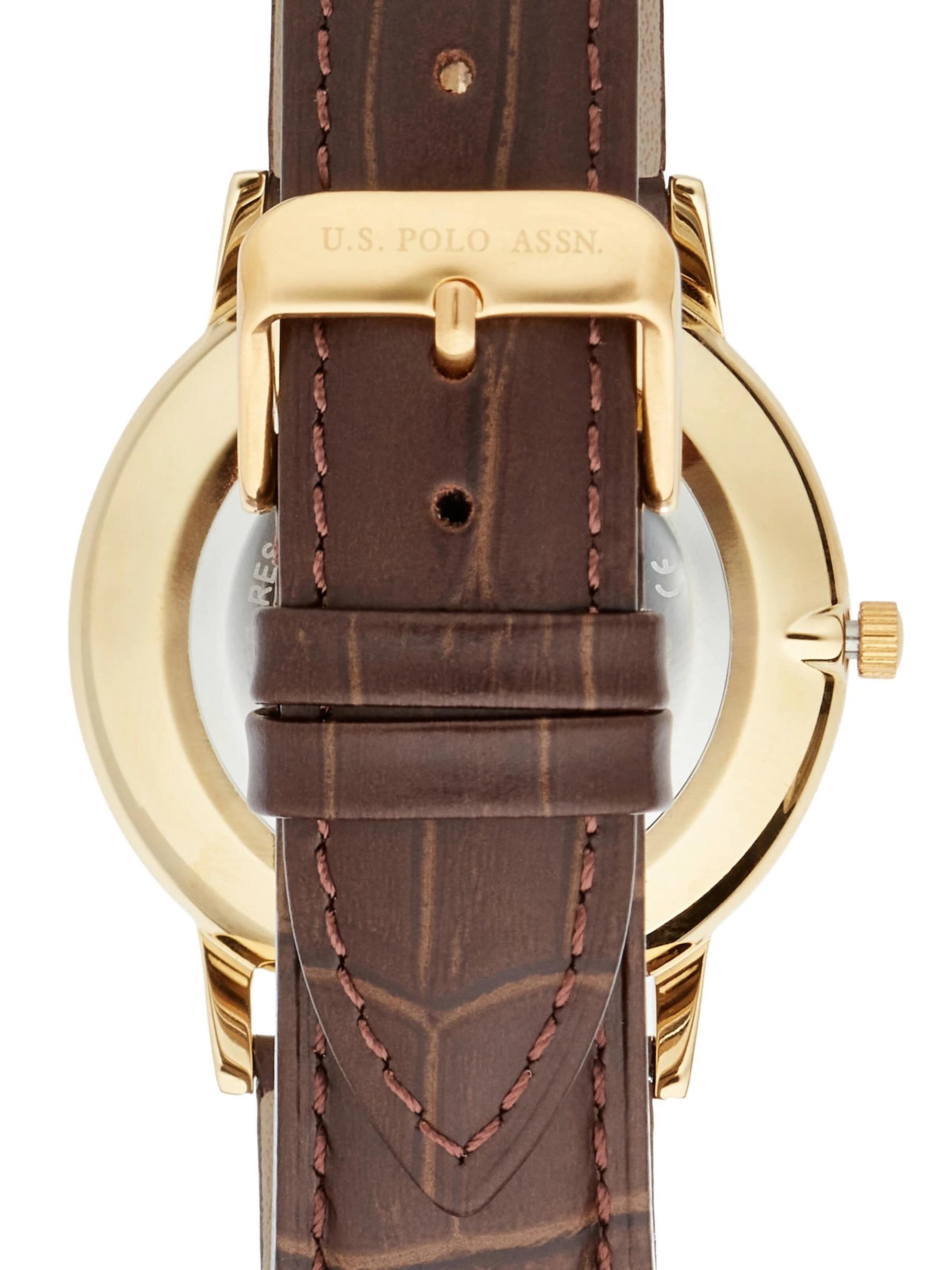U.S. POLO ASSN. Analog watch 'Daniel' in Brown